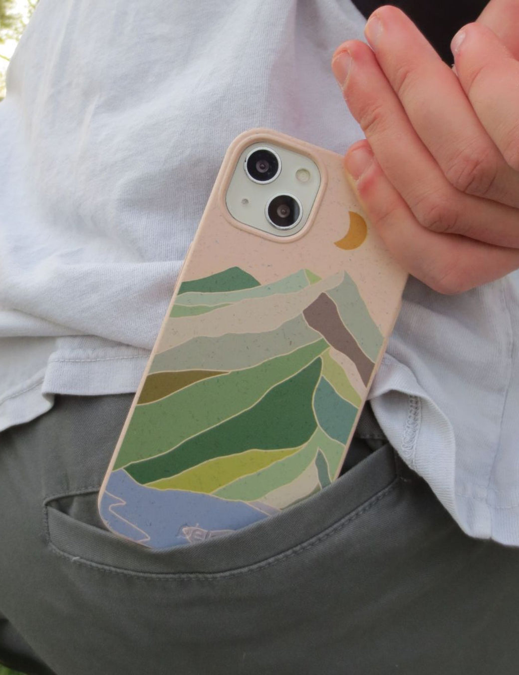 Seashell Mountain Sketch iPhone 13 Mini Case