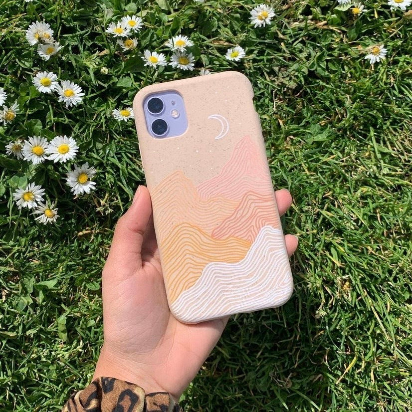 Seashell Pink Peaks Google Pixel 7a Case