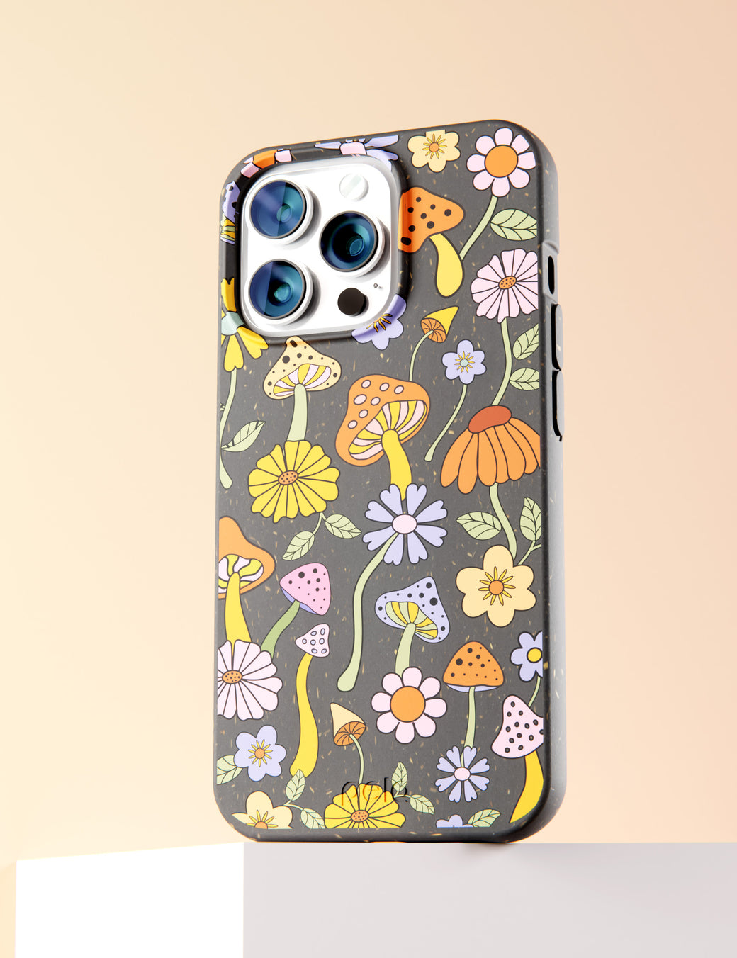 Black Midnight Shrooms iPhone XR Case