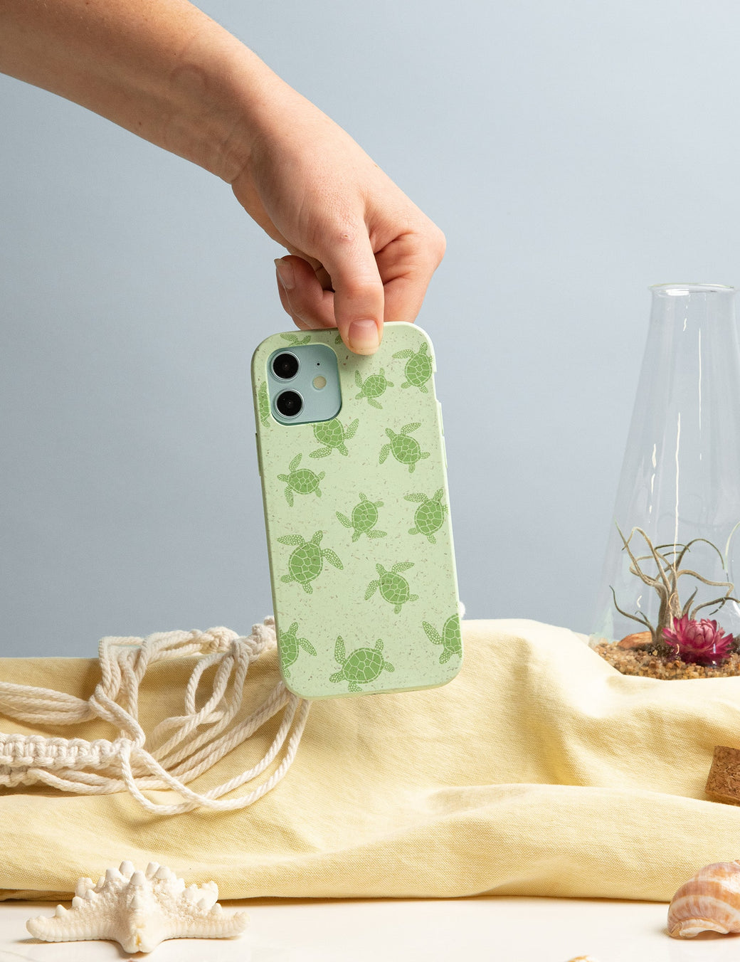 Sage Green Tiny Turtles iPhone 12 Pro Max Case