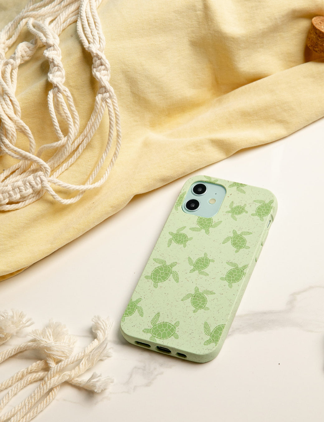 Sage Green Tiny Turtles iPhone 13 Case
