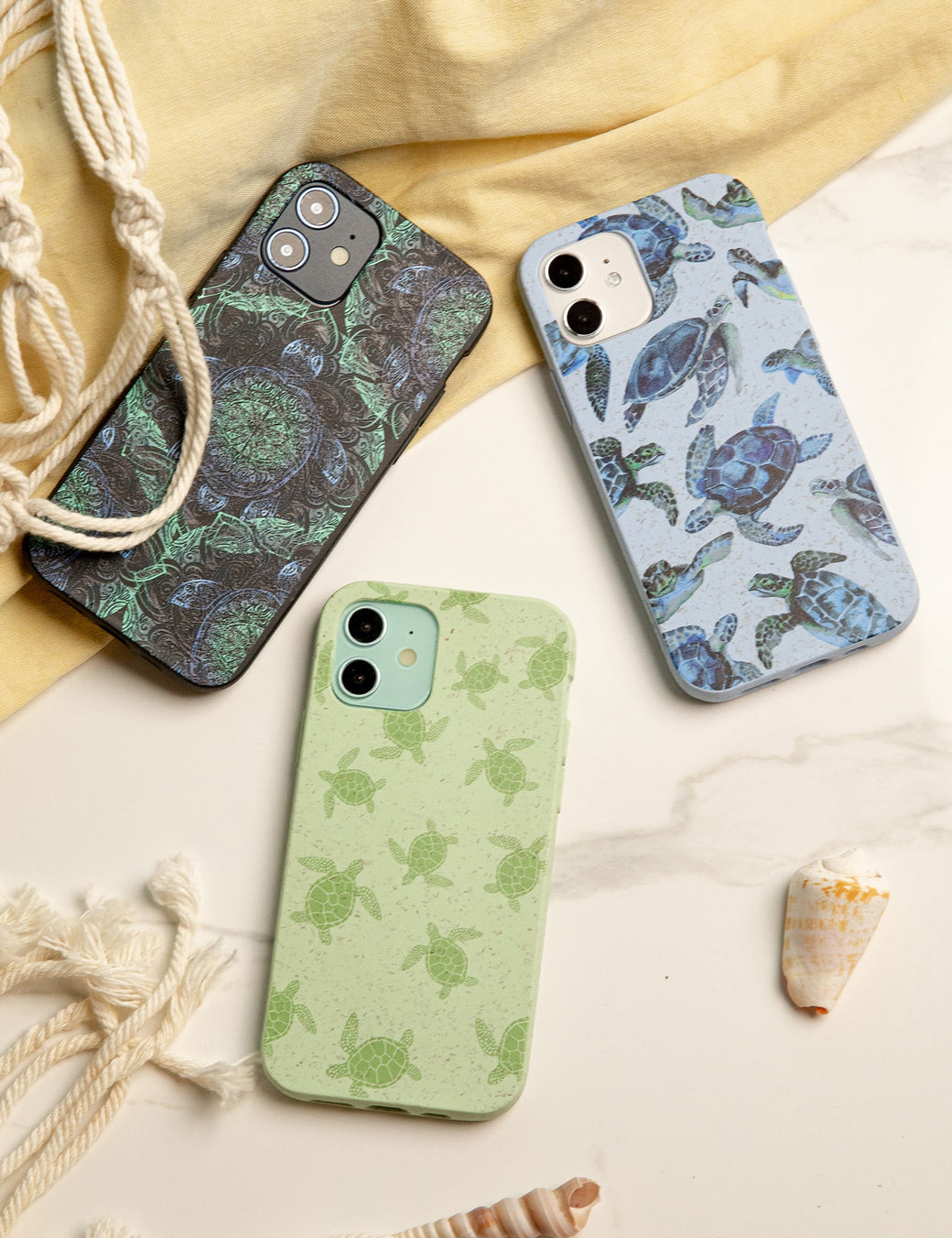 Sage Green Tiny Turtles iPhone 11 Pro Case