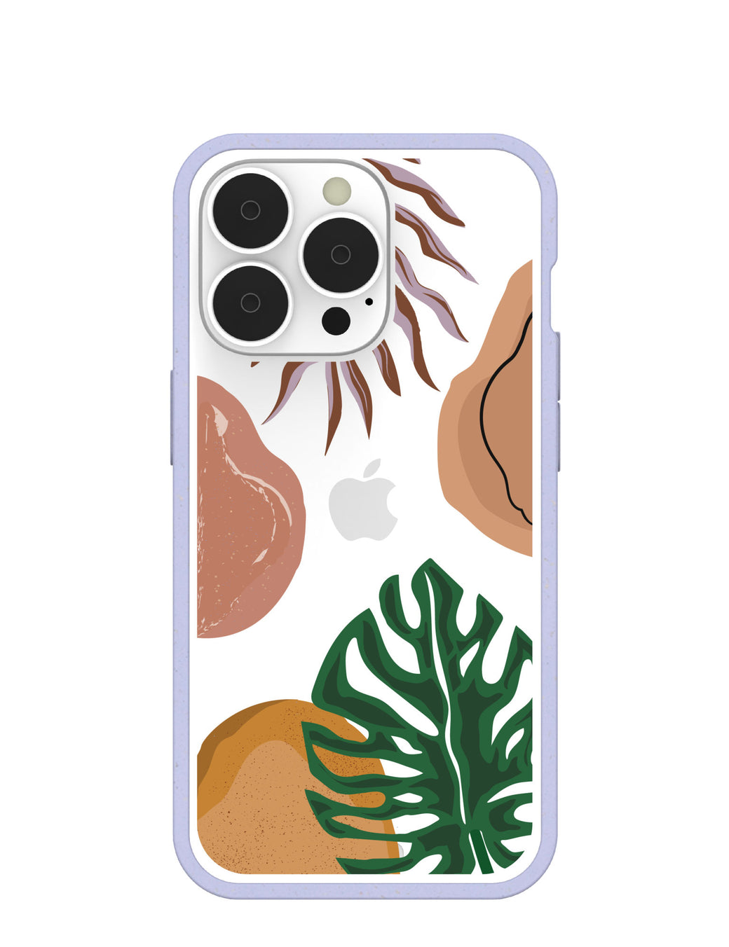 Clear Abstract Botanics iPhone 13 Pro Case With Lavender Ridge
