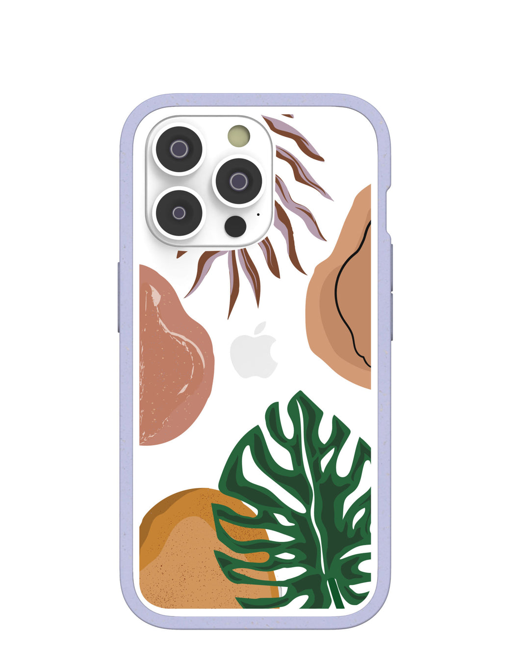 Clear Abstract Botanics iPhone 14 Pro Case With Lavender Ridge