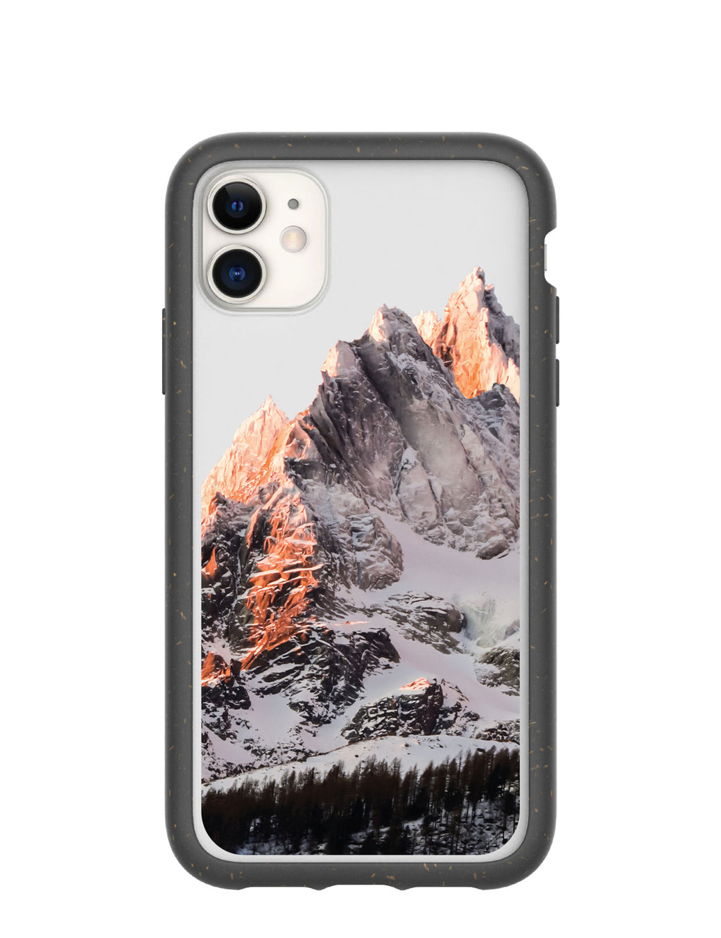 Clear Alps iPhone 11 Case With Black Ridge