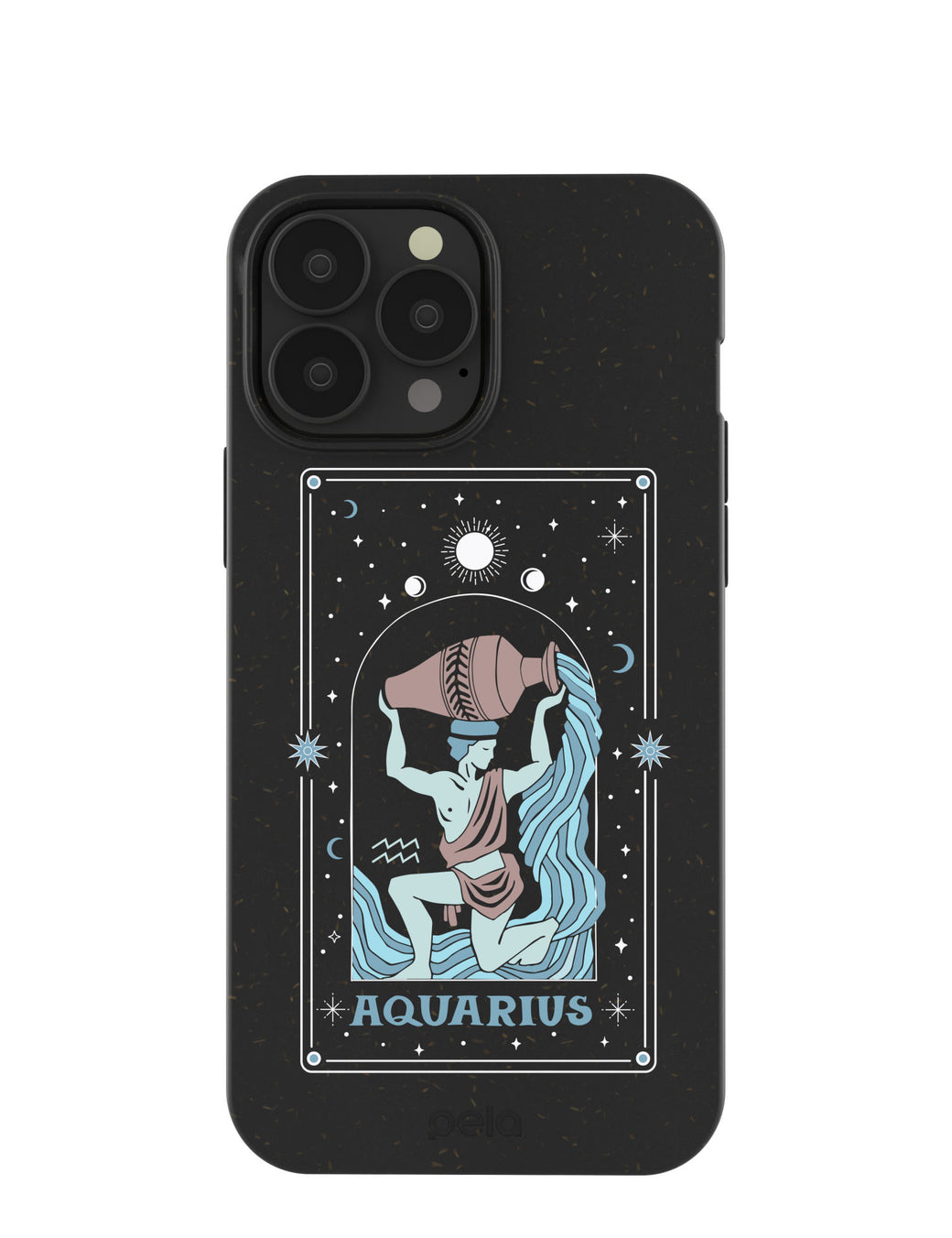 Black Aquarius iPhone 13 Pro Max Case