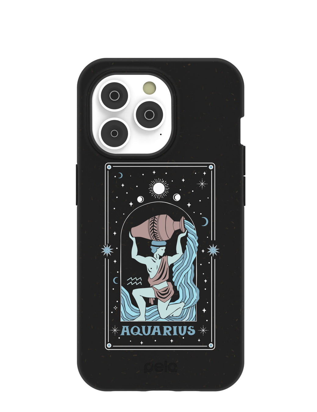 Black Aquarius iPhone 14 Pro Case with MagSafe Module