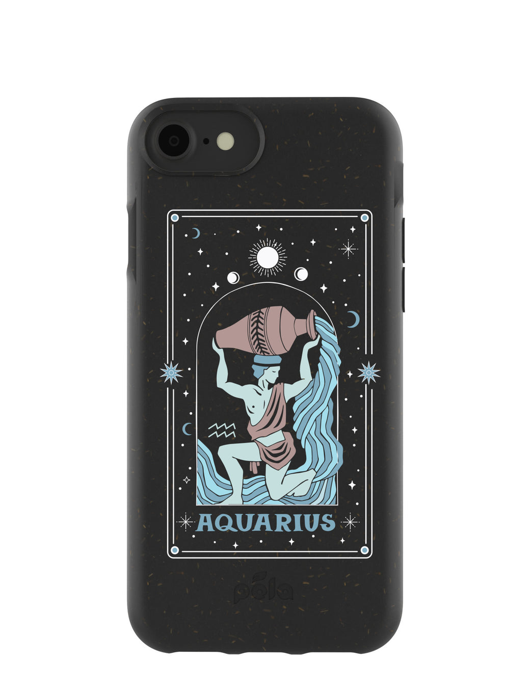 Black Aquarius iPhone 6/6s/7/8/SE Case