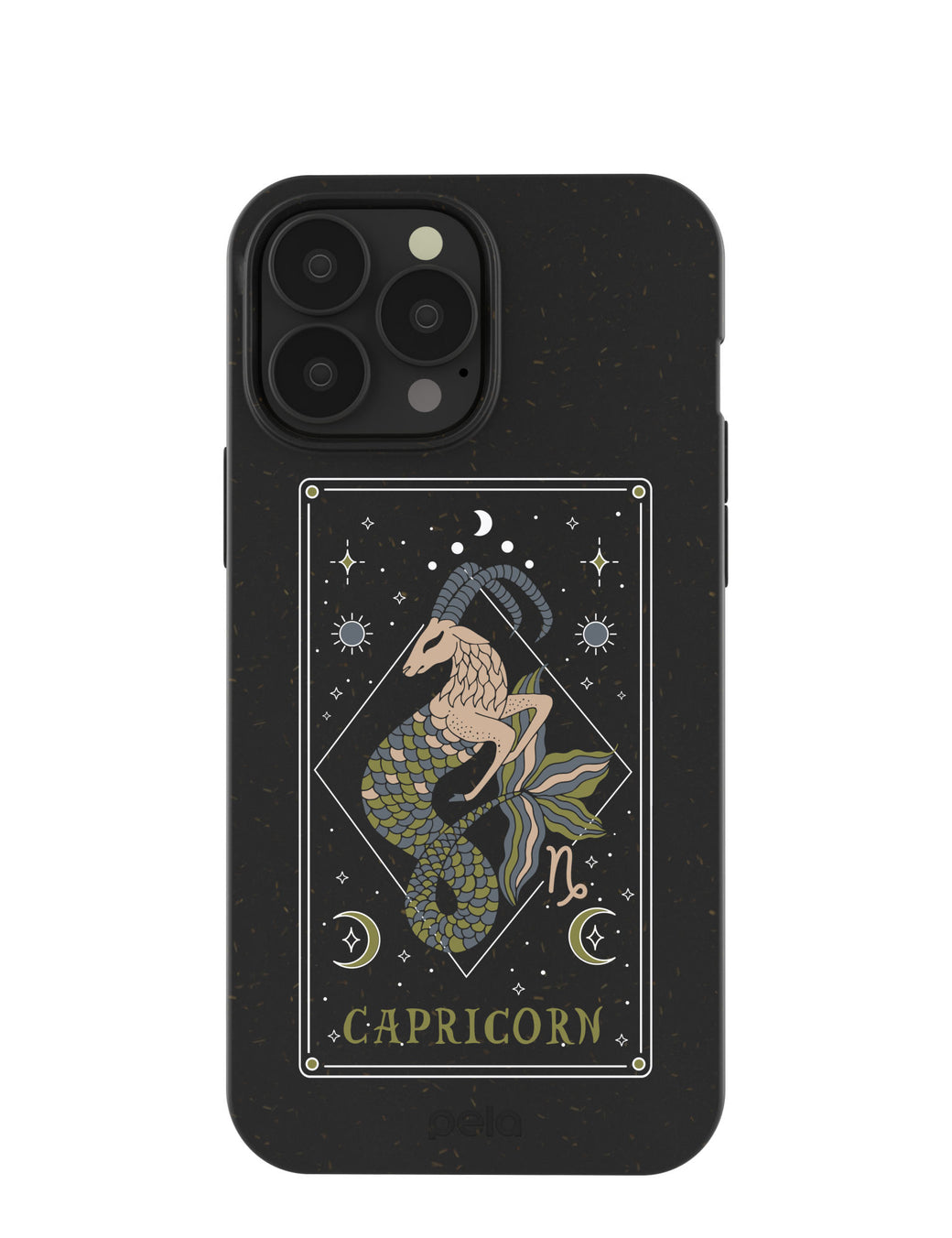Black Capricorn iPhone 13 Pro Max Case