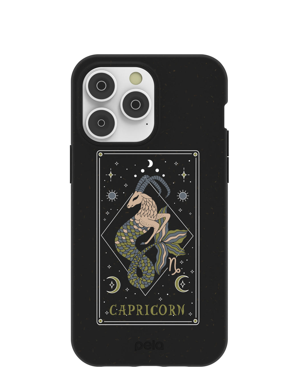 Black Capricorn iPhone 14 Pro Max Case with MagSafe Module