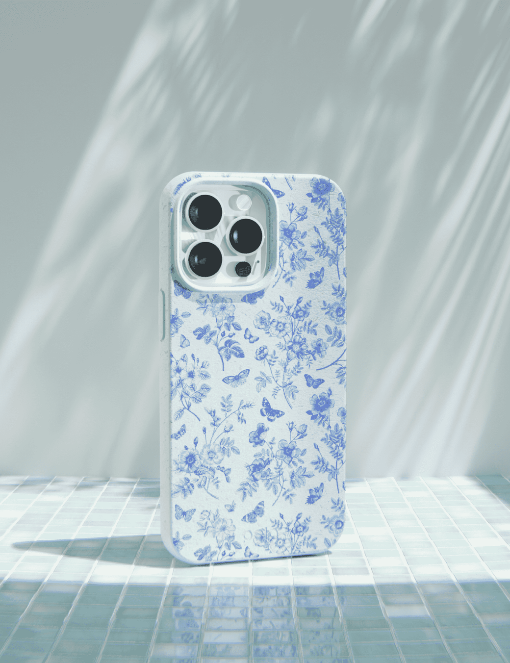 Powder Blue Porcelain Samsung Galaxy S22 Ultra Case