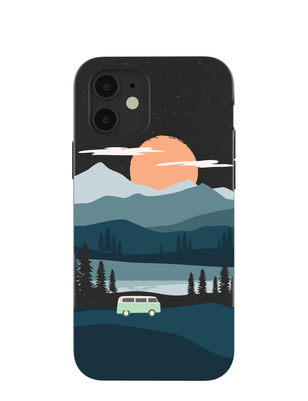 Black Digital Nomad iPhone 12/ iPhone 12 Pro Case