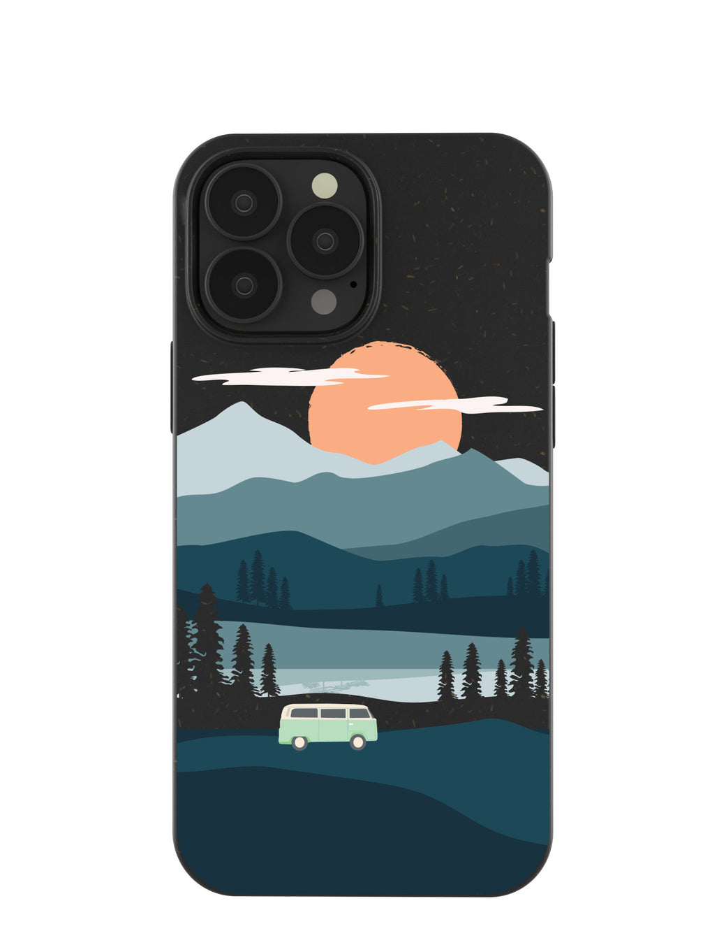 Black Digital Nomad iPhone 13 Pro Max Case