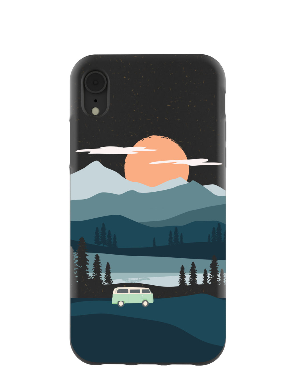 Black Digital Nomad iPhone XR Case
