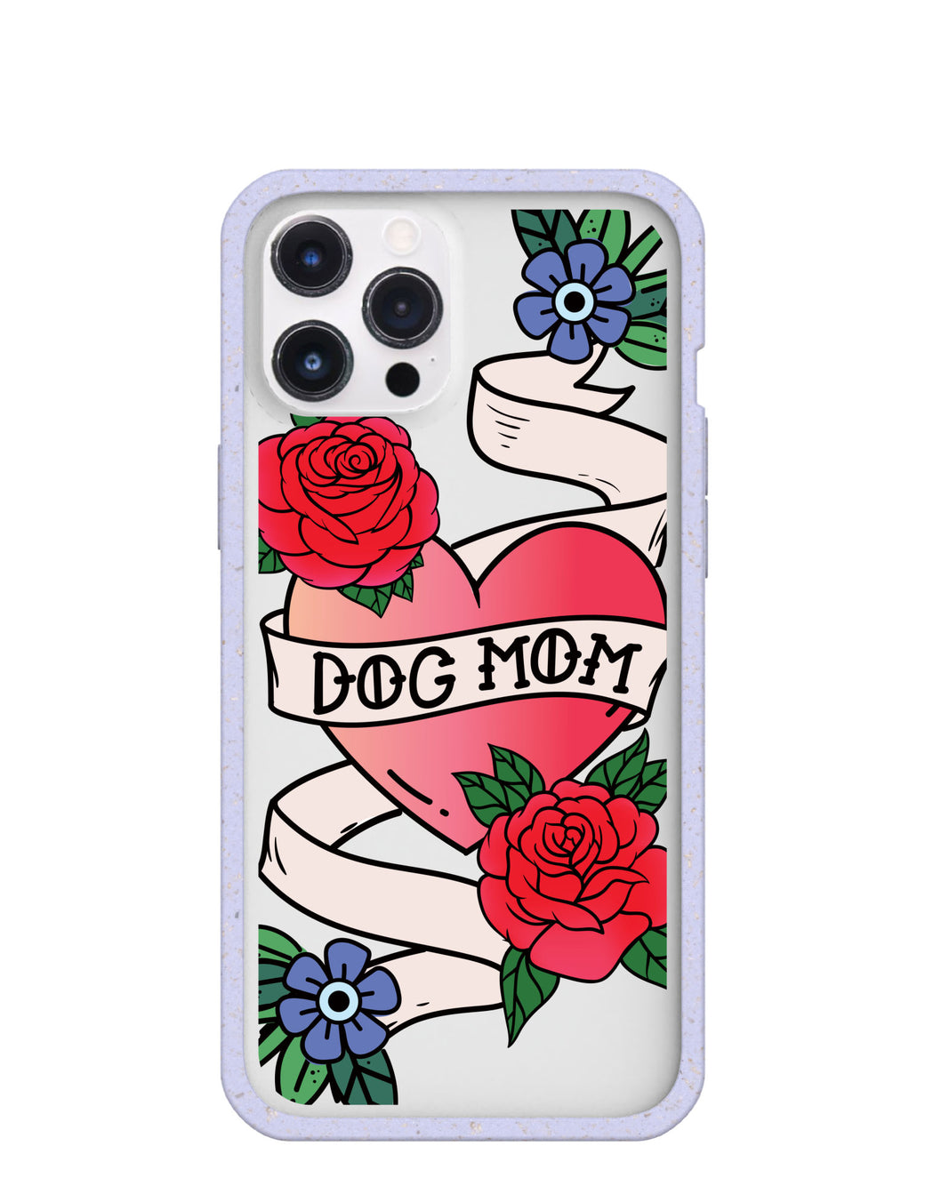 Clear Dog Mom iPhone 12 Pro Max Case With Lavender Ridge