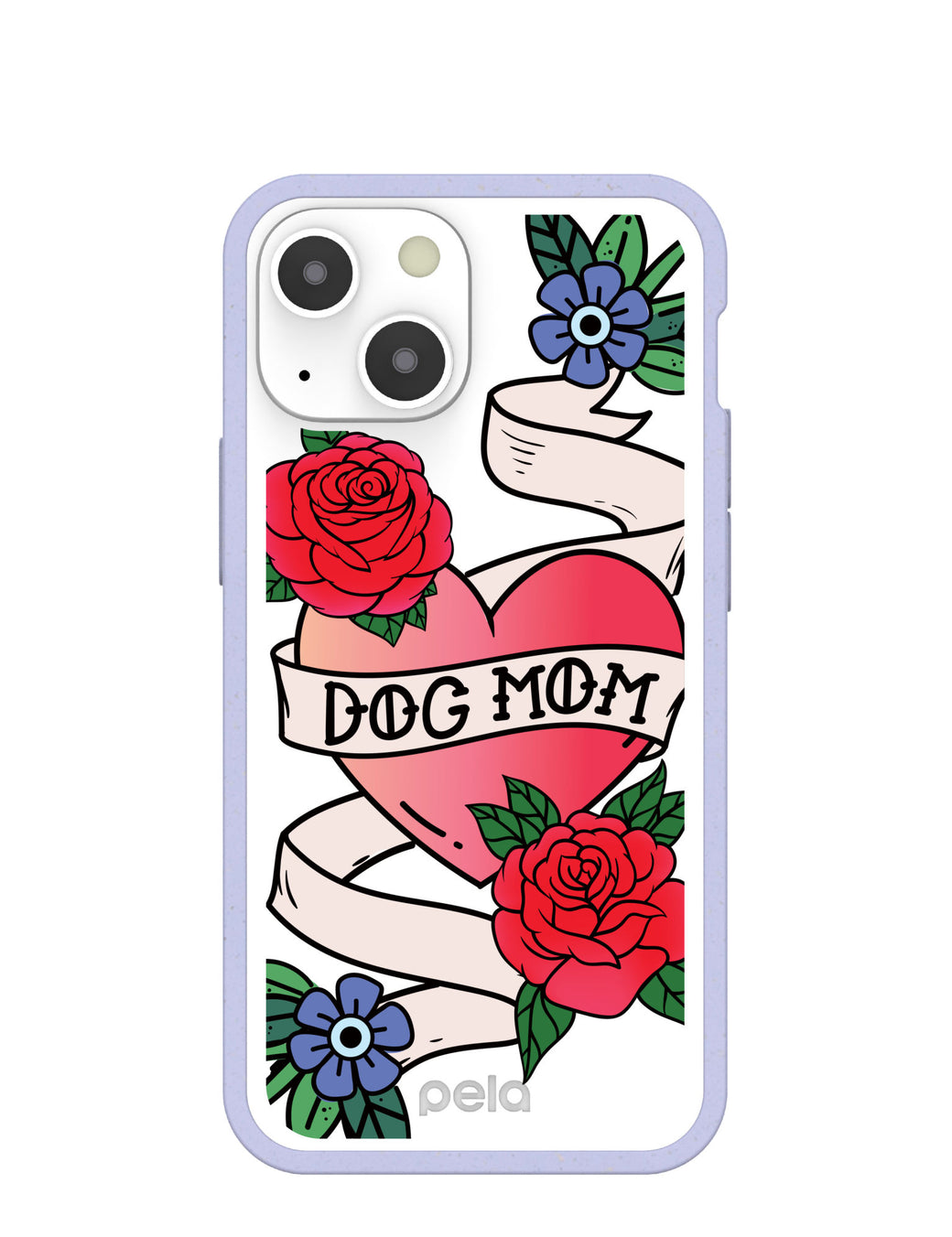 Clear Dog Mom iPhone 13 Mini Case With Lavender Ridge
