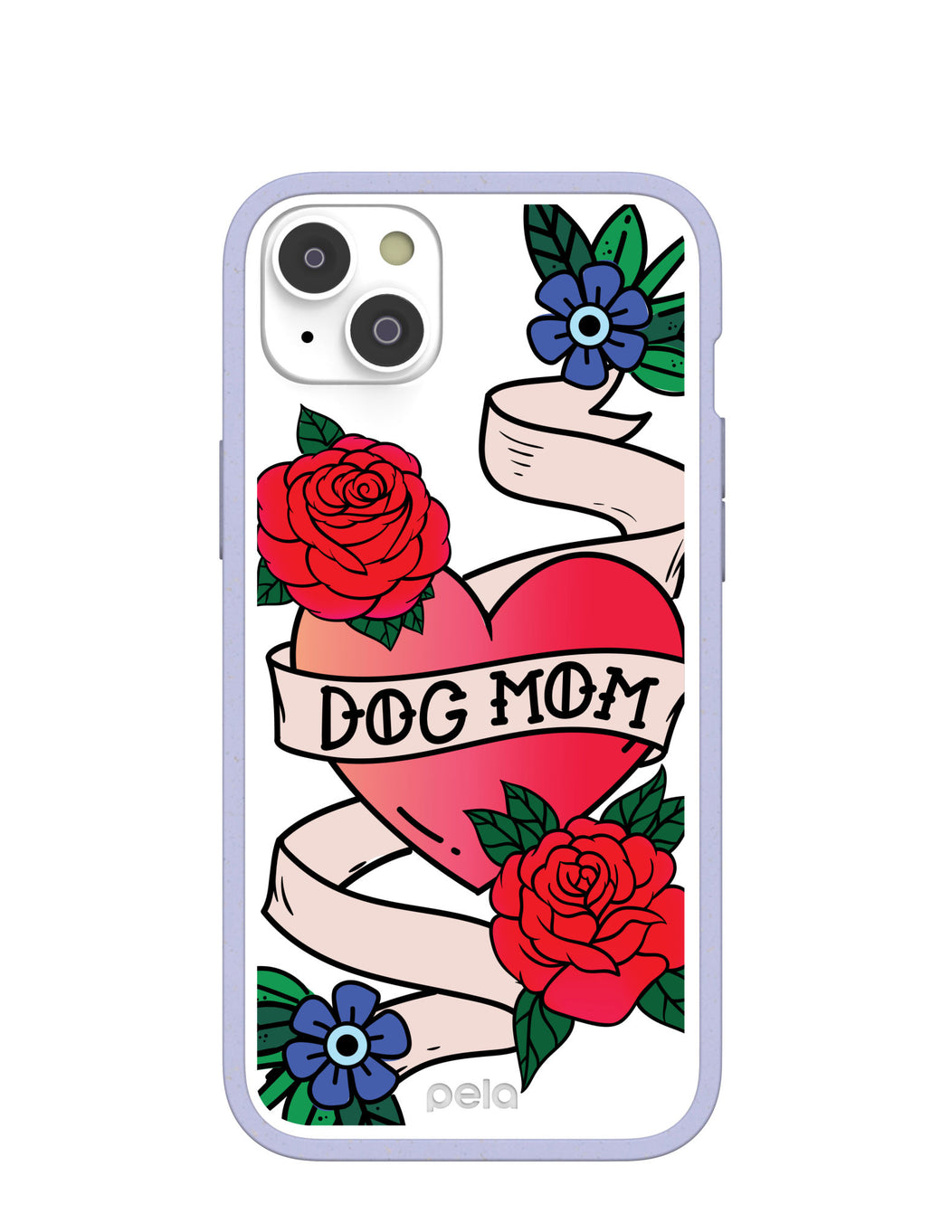 Clear Dog Mom iPhone 14 Plus Case With Lavender Ridge
