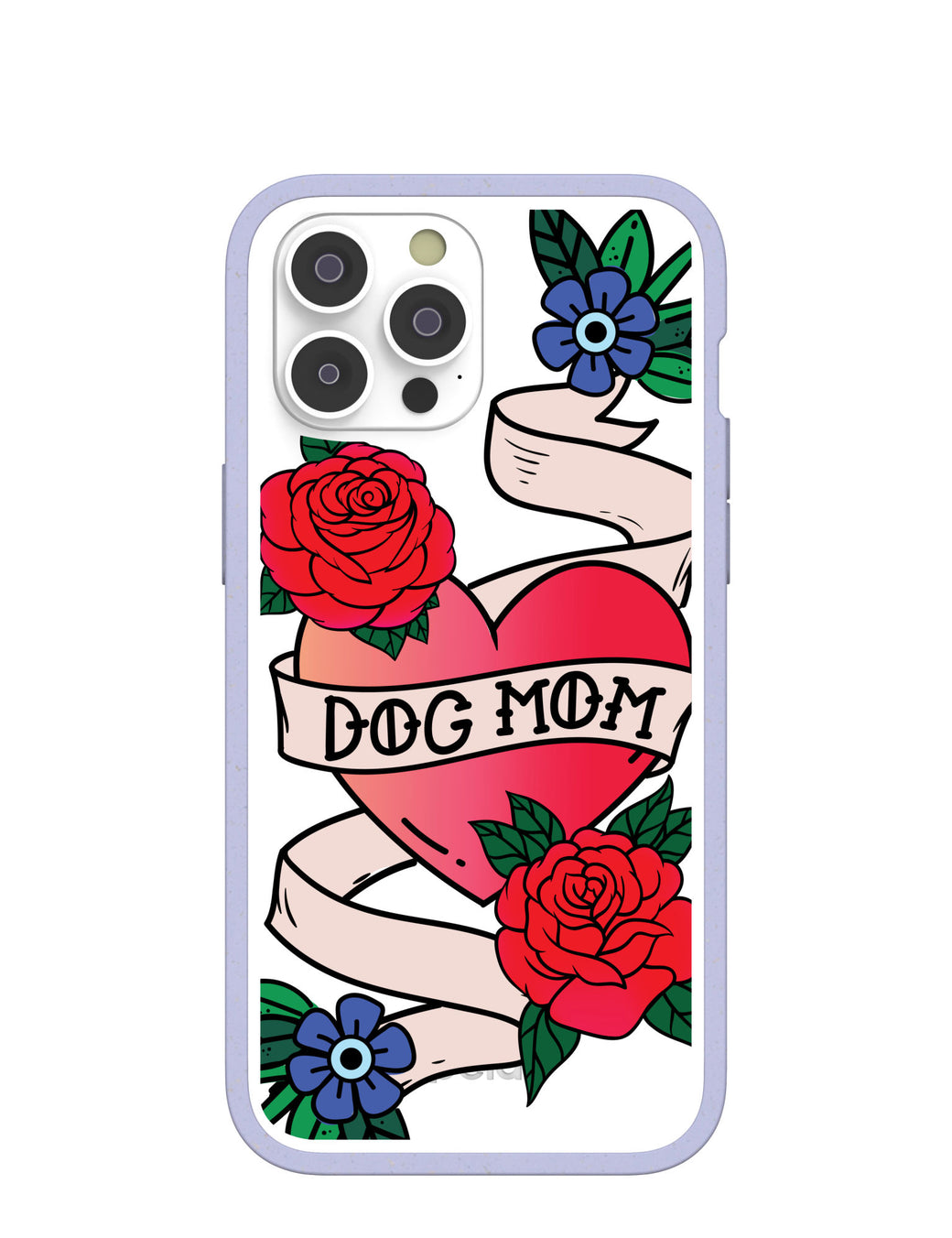 Clear Dog Mom iPhone 14 Pro Max Case With Lavender Ridge