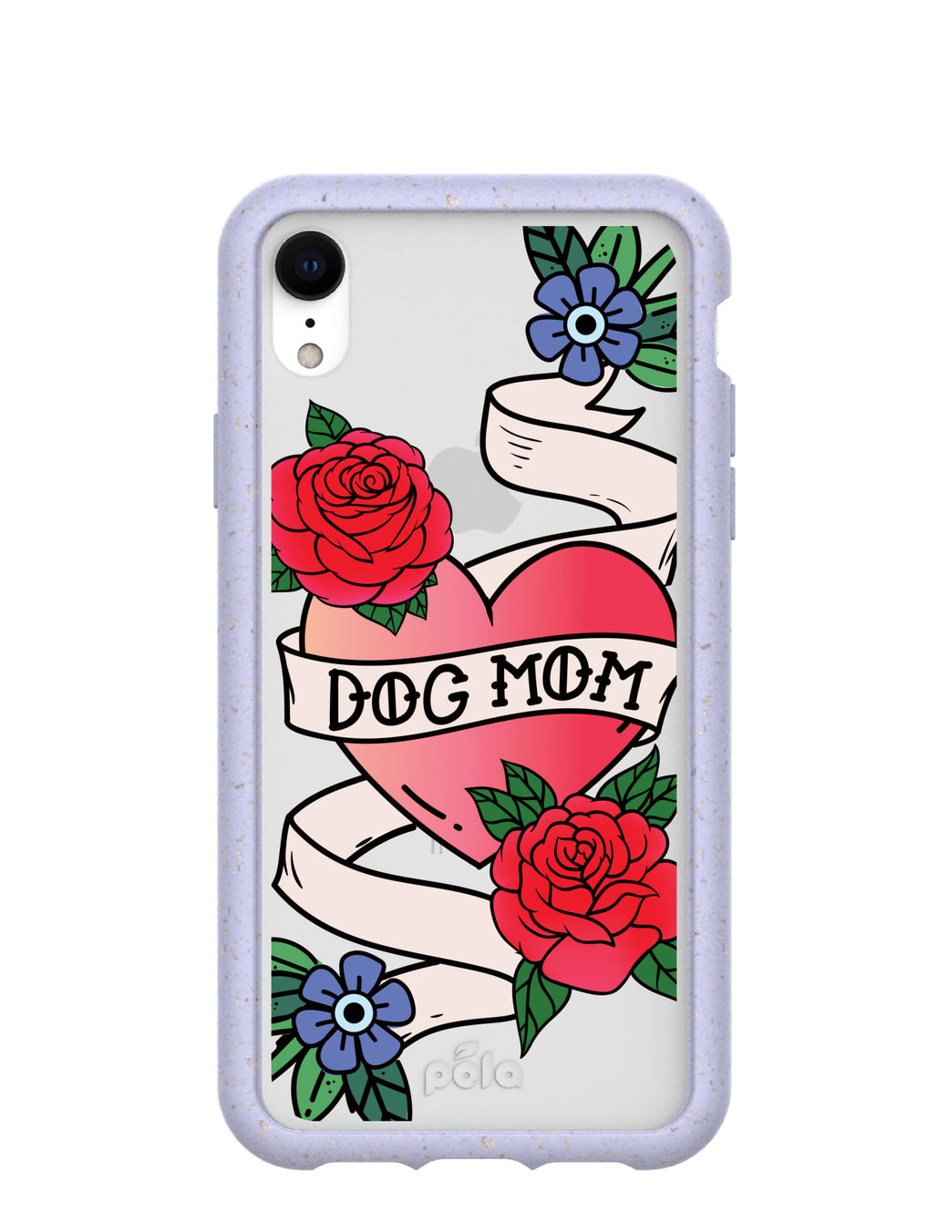 Clear Dog Mom iPhone XR Case With Lavender Ridge