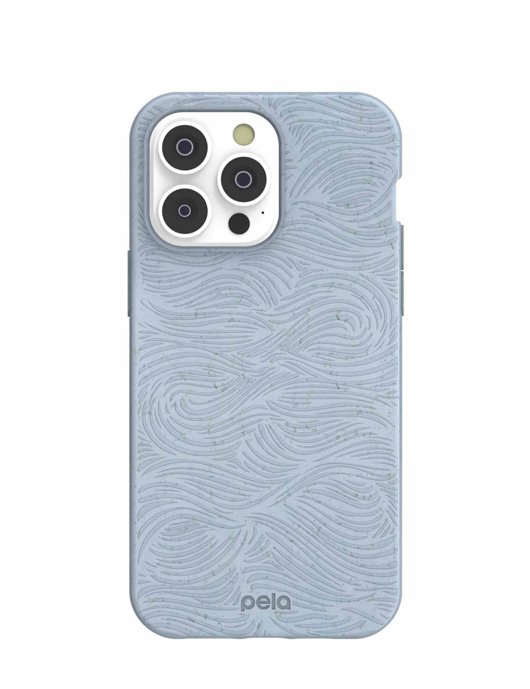 Powder Blue Ebb and Flow iPhone 14 Pro Max Case with MagSafe Module