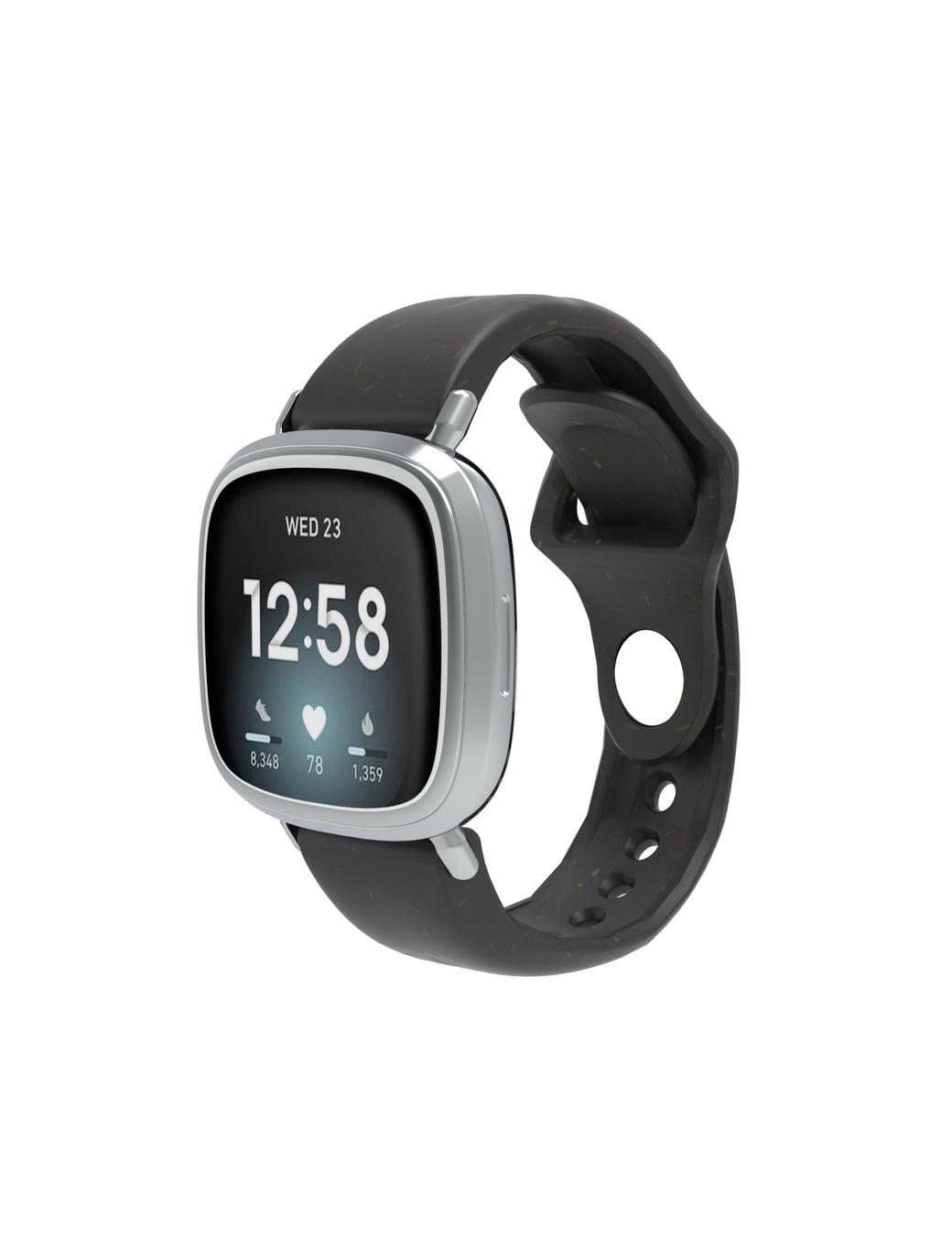 Black Fitbit Sense and Versa 3 Strap