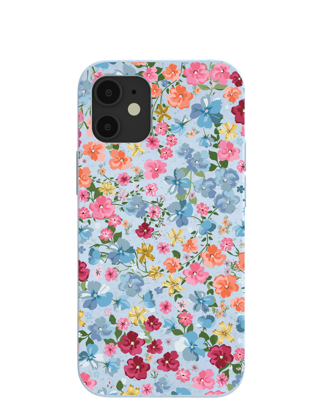 Powder Blue Fleurs iPhone 12 Mini Case