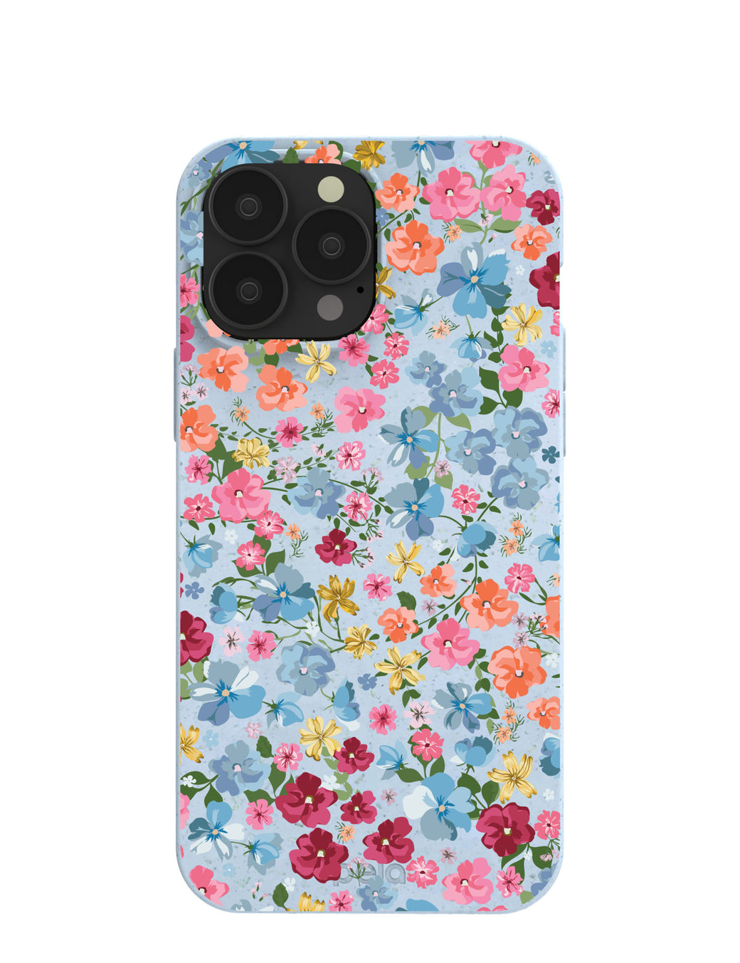 Powder Blue Fleurs iPhone 13 Pro Max Case