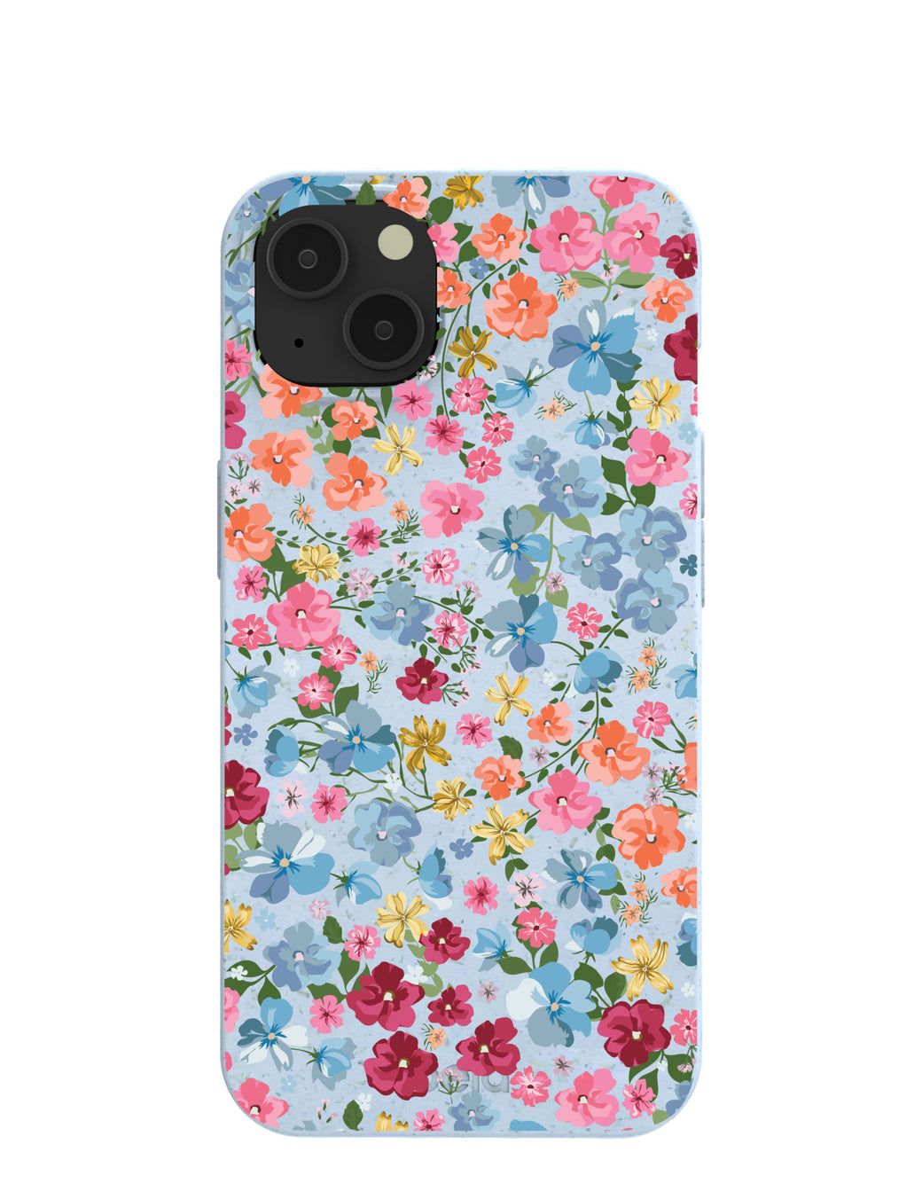 Powder Blue Fleurs iPhone 13 Case