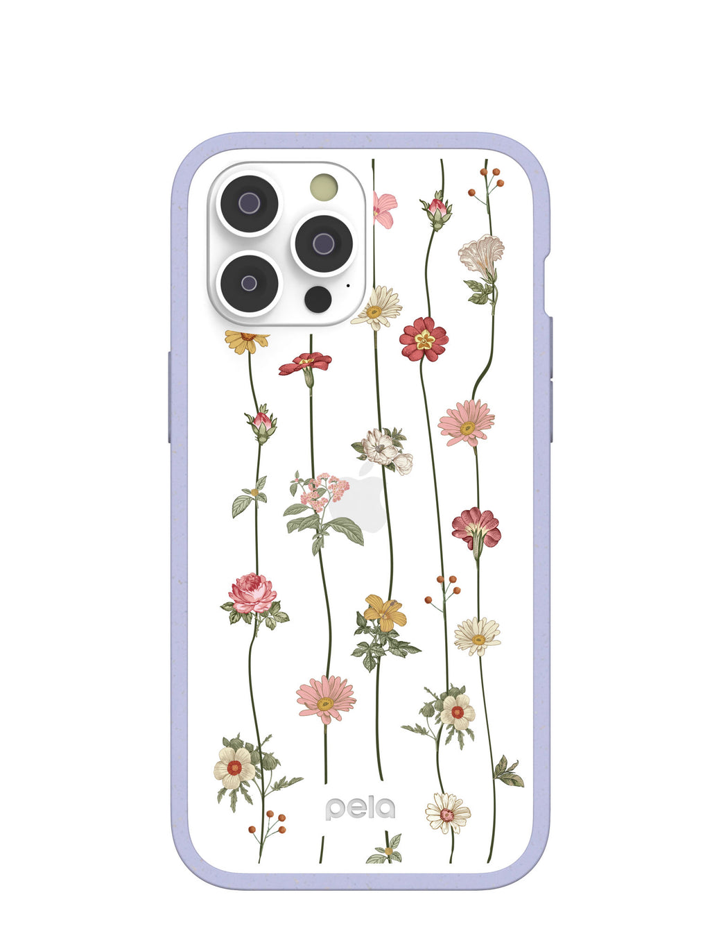 Clear Floral Vines iPhone 14 Pro Max Case With Lavender Ridge