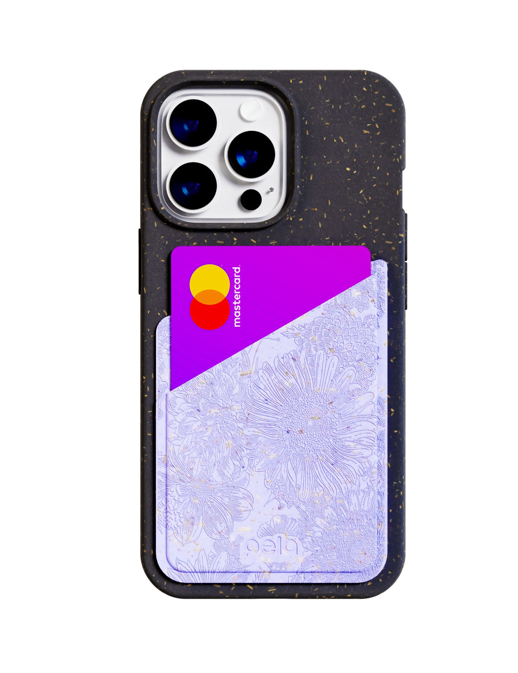 Flora Lavender Phone Case Card Holder