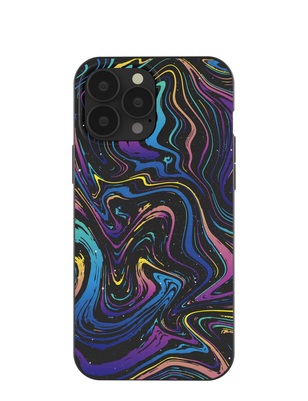 Black Galaxy Swirls iPhone 13 Pro Max Case