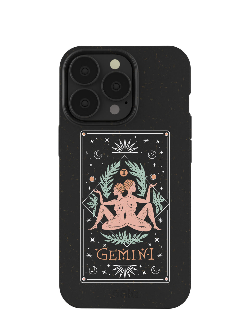 Black Gemini iPhone 13 Pro Case