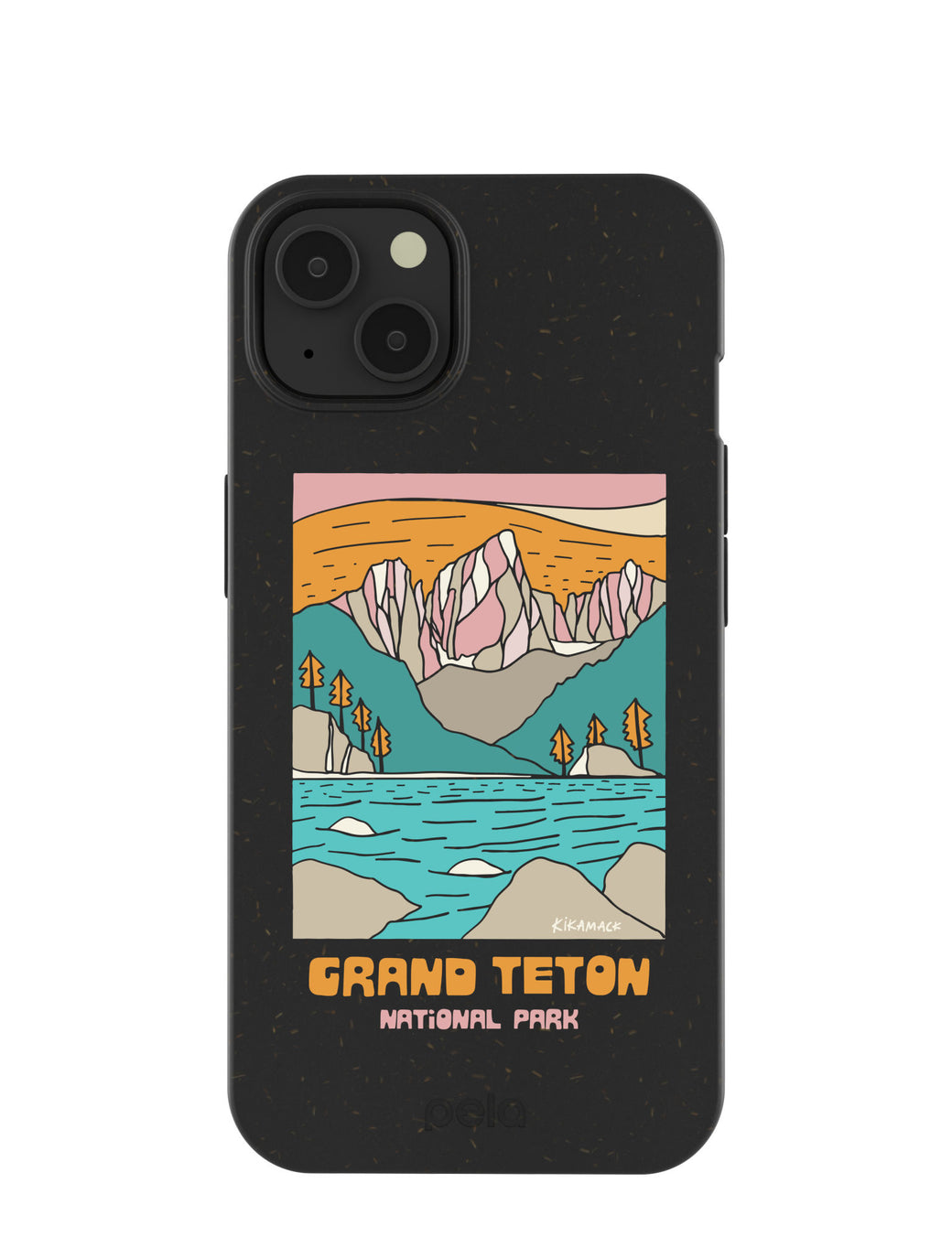 Black Grand Teton iPhone 13 Case