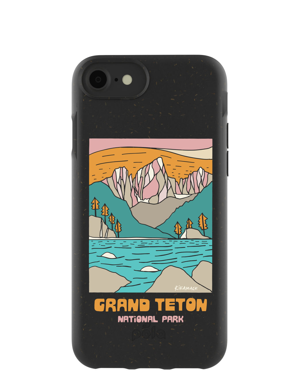 Black Grand Teton iPhone 6/6s/7/8/SE Case