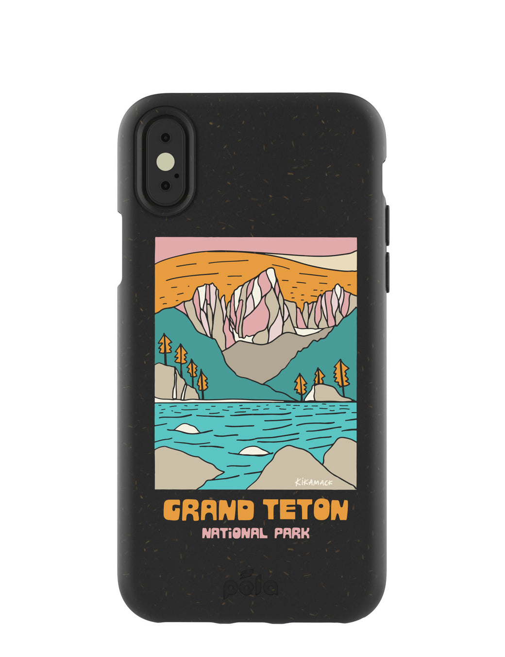 Black Grand Teton iPhone X Case