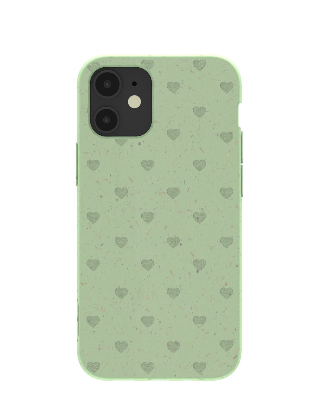 Sage Green Hearts iPhone 12 Mini Case