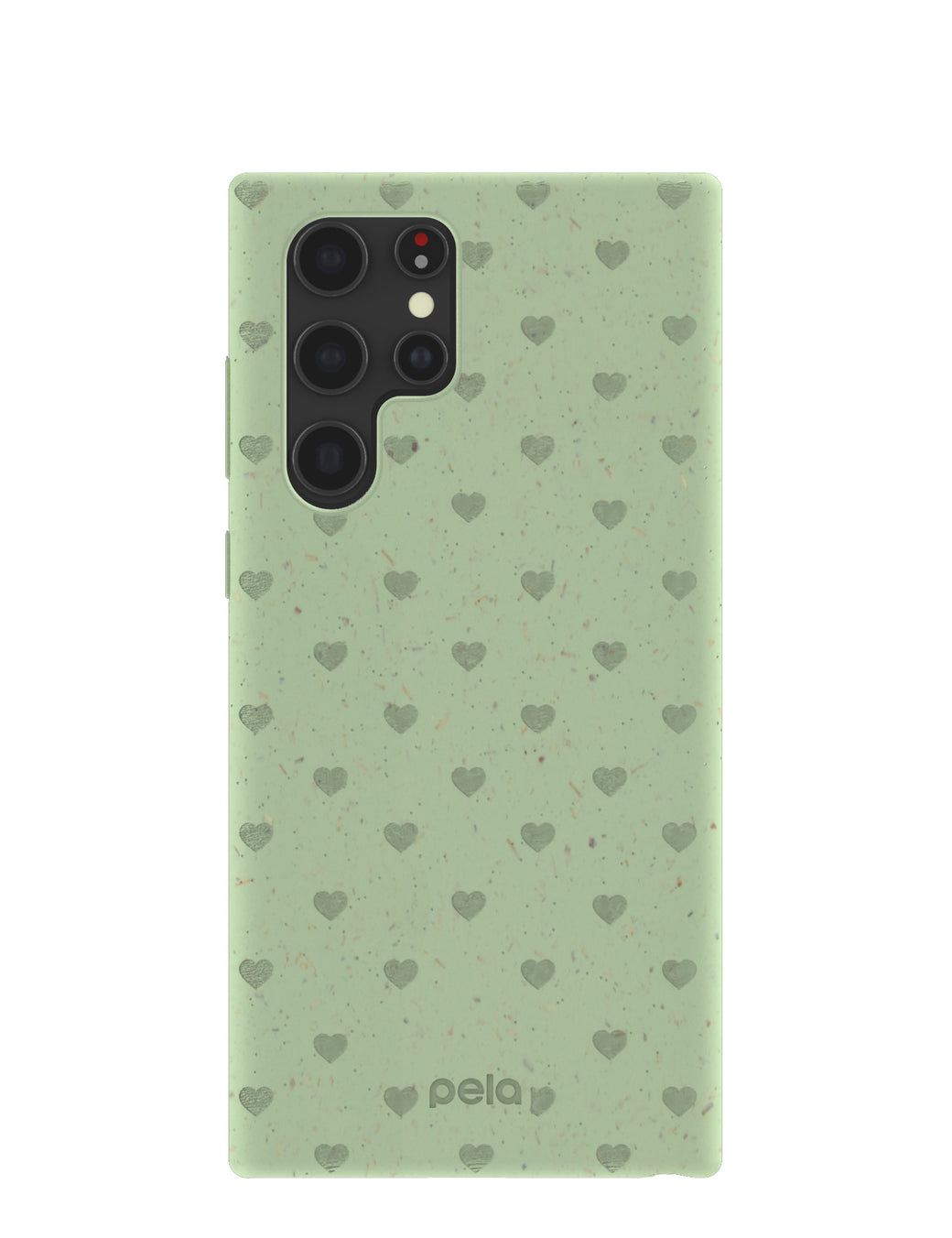 Sage Green Hearts Samsung Galaxy S22 Ultra Case