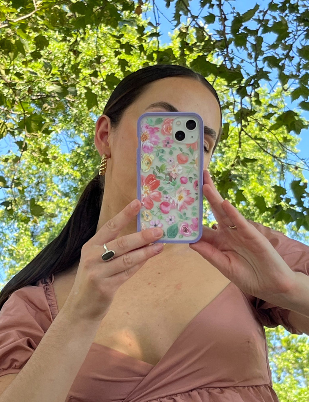 Clear Prairie Florals iPhone 12 Pro Max Case With Lavender Ridge