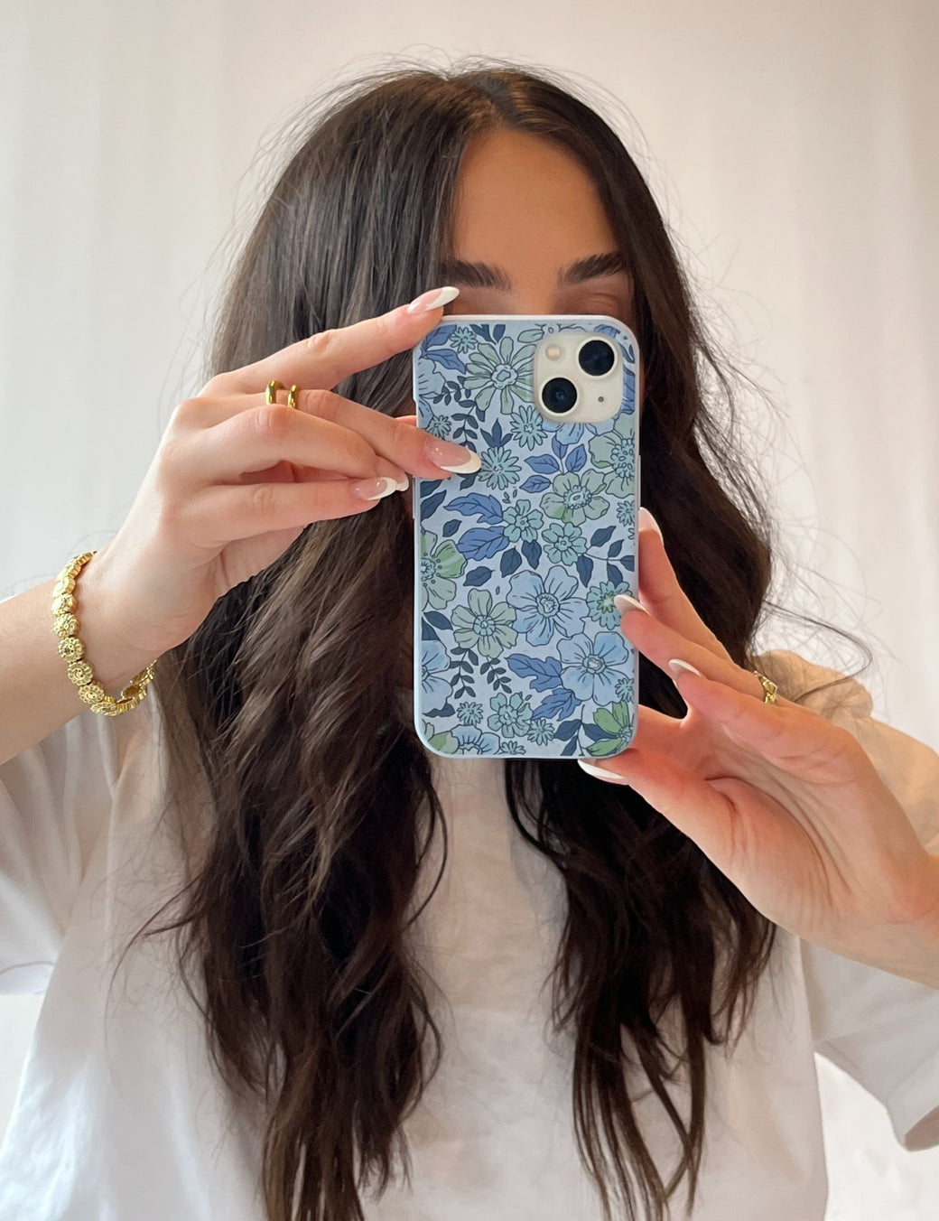 Powder Blue Liberty Florals Samsung Galaxy S21 Case