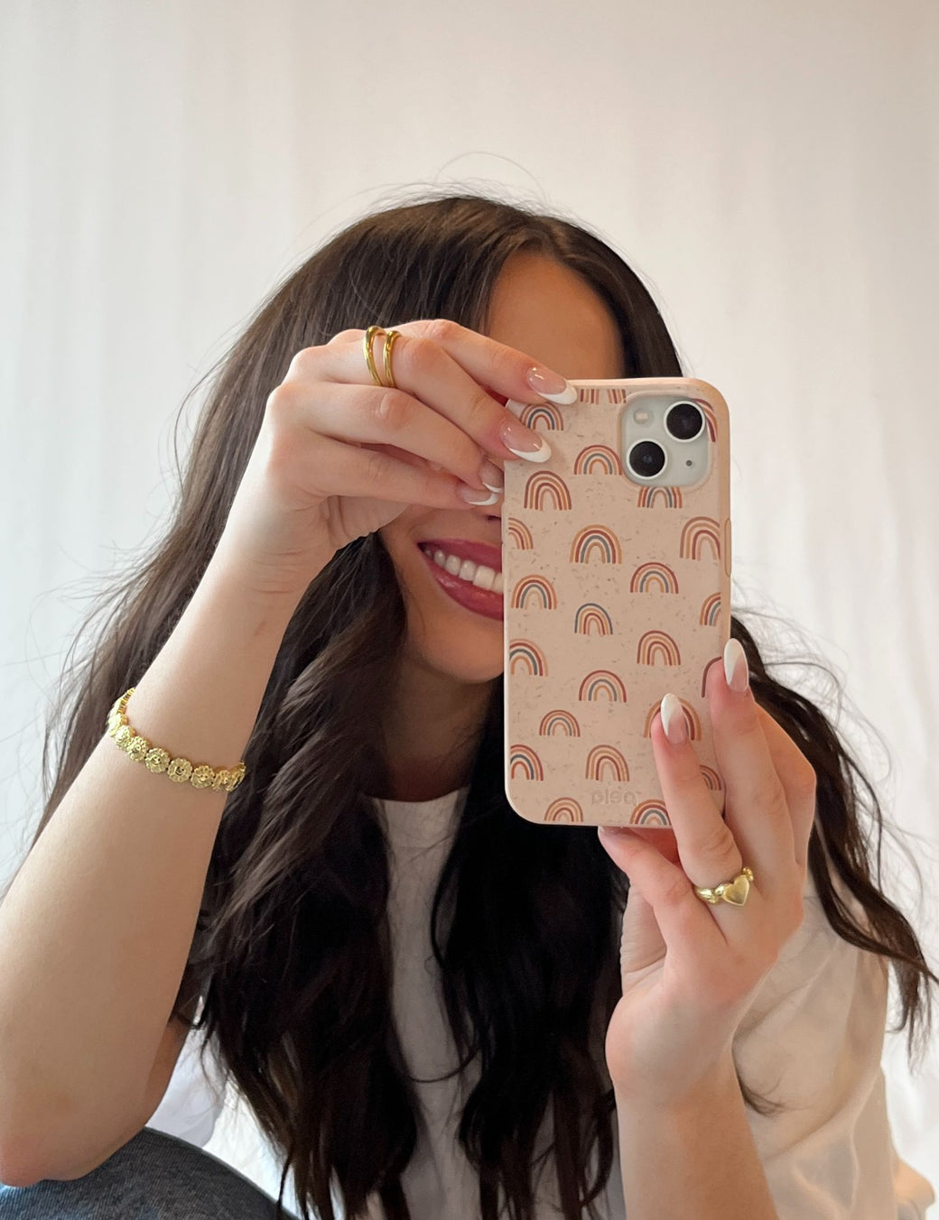 Seashell Good Vibes iPhone 14 Pro Case with MagSafe Module