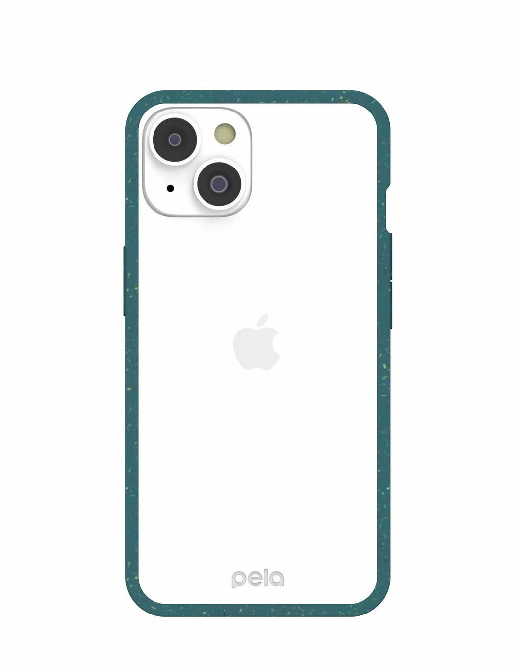 Clear iPhone 14 Case with Green Ridge