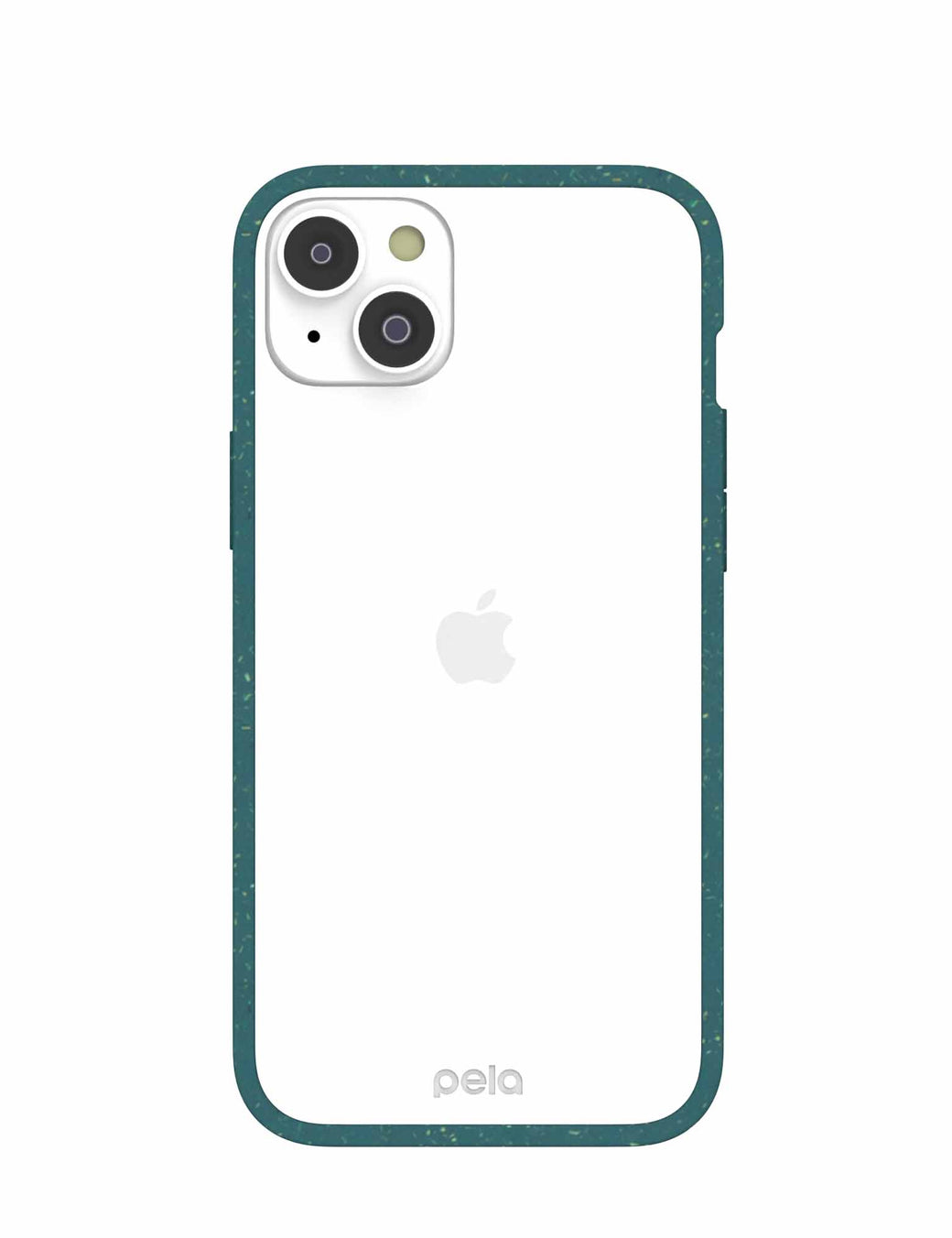 Clear iPhone 14 Plus Case with Green Ridge