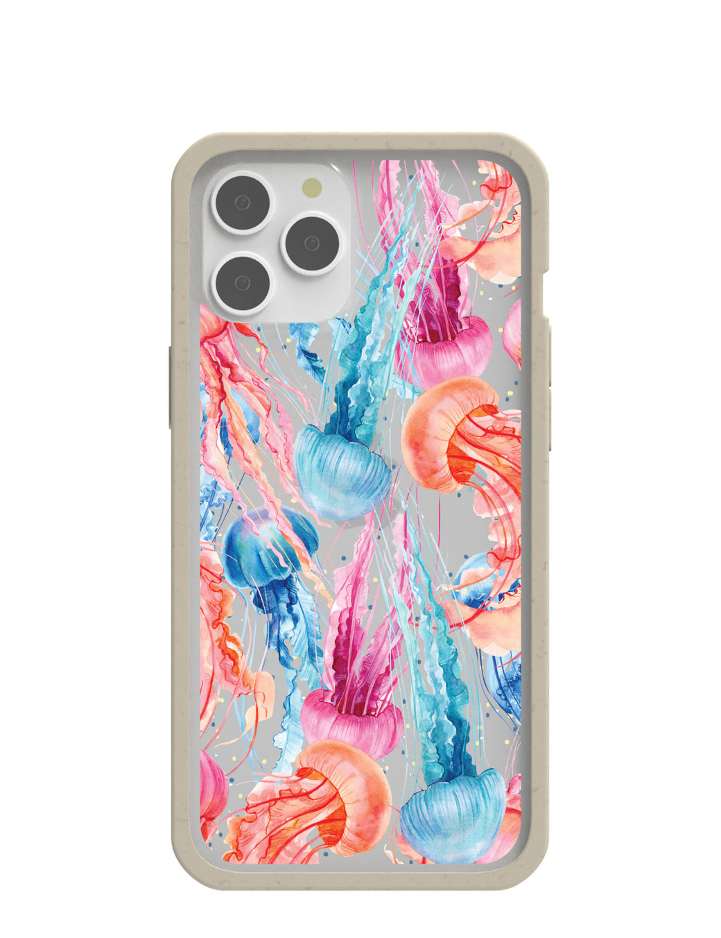 Clear Jellyfish iPhone 12 Pro Max Case With London Fog Ridge