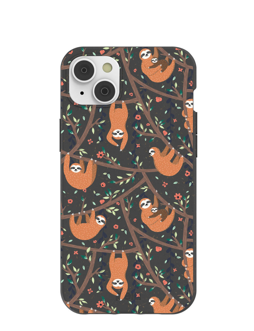 Black Jungle Sloths iPhone 14 Plus Case with MagSafe Module
