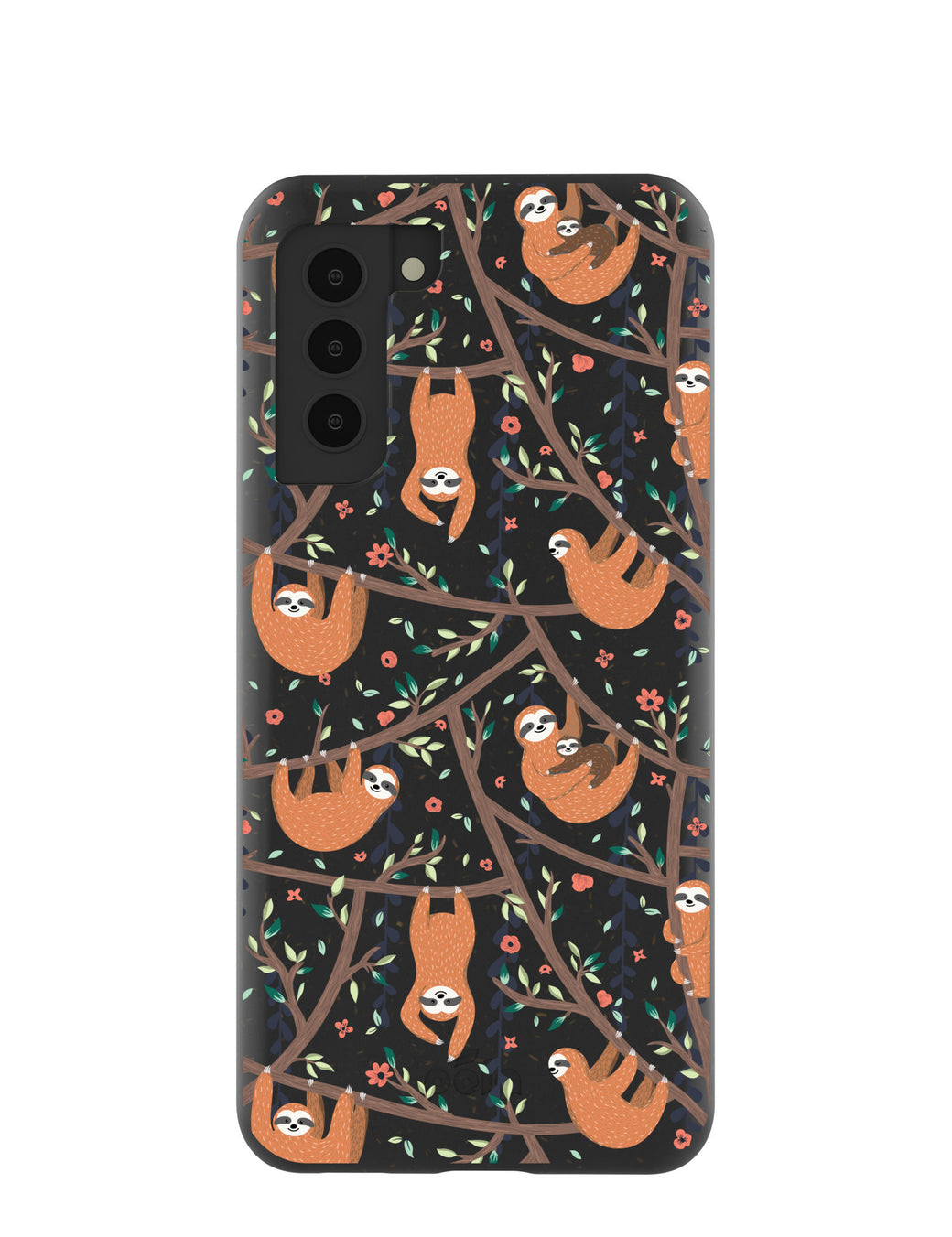 Black Jungle Sloths Samsung Galaxy S21 Case