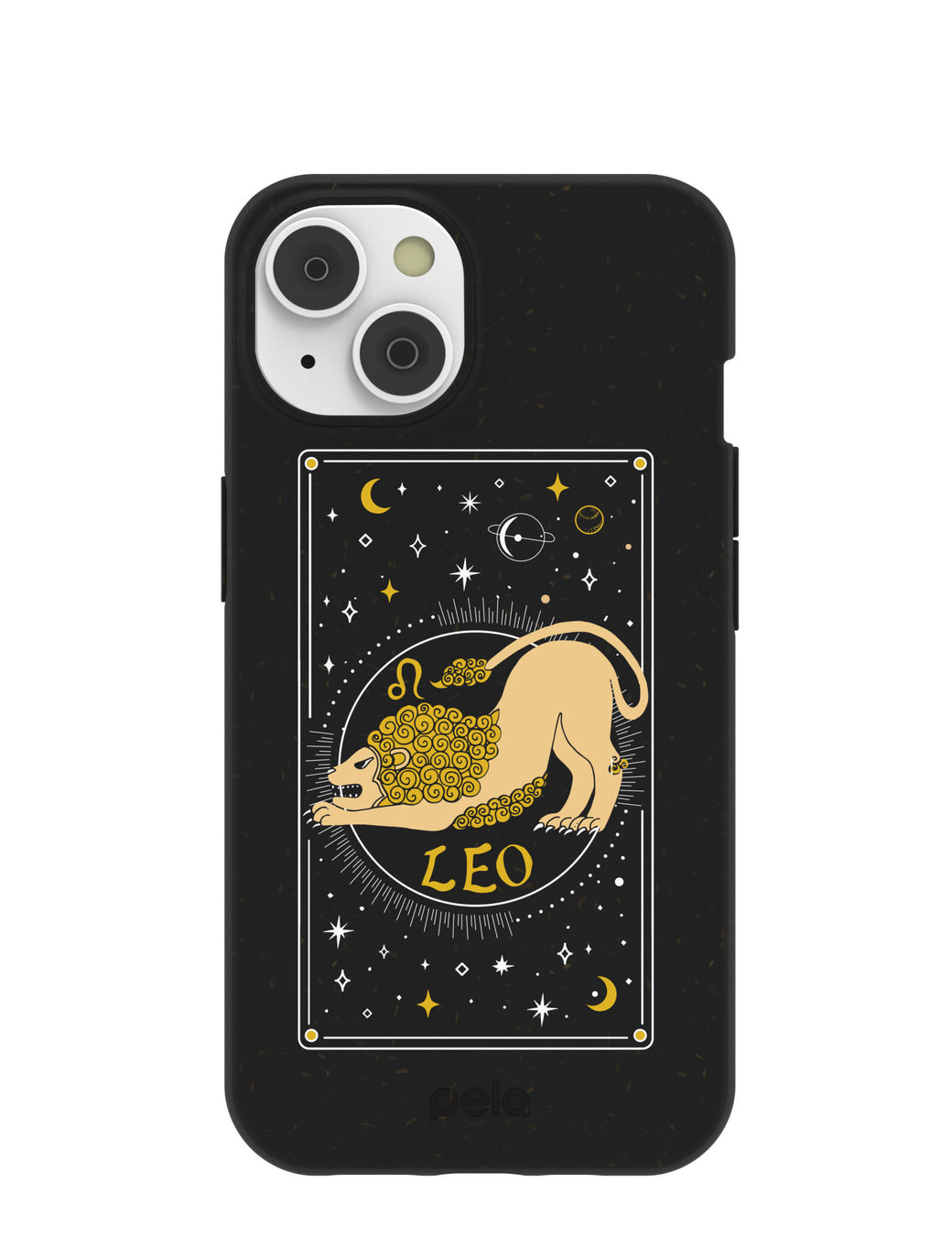 Black Leo iPhone 14 Case with MagSafe Module