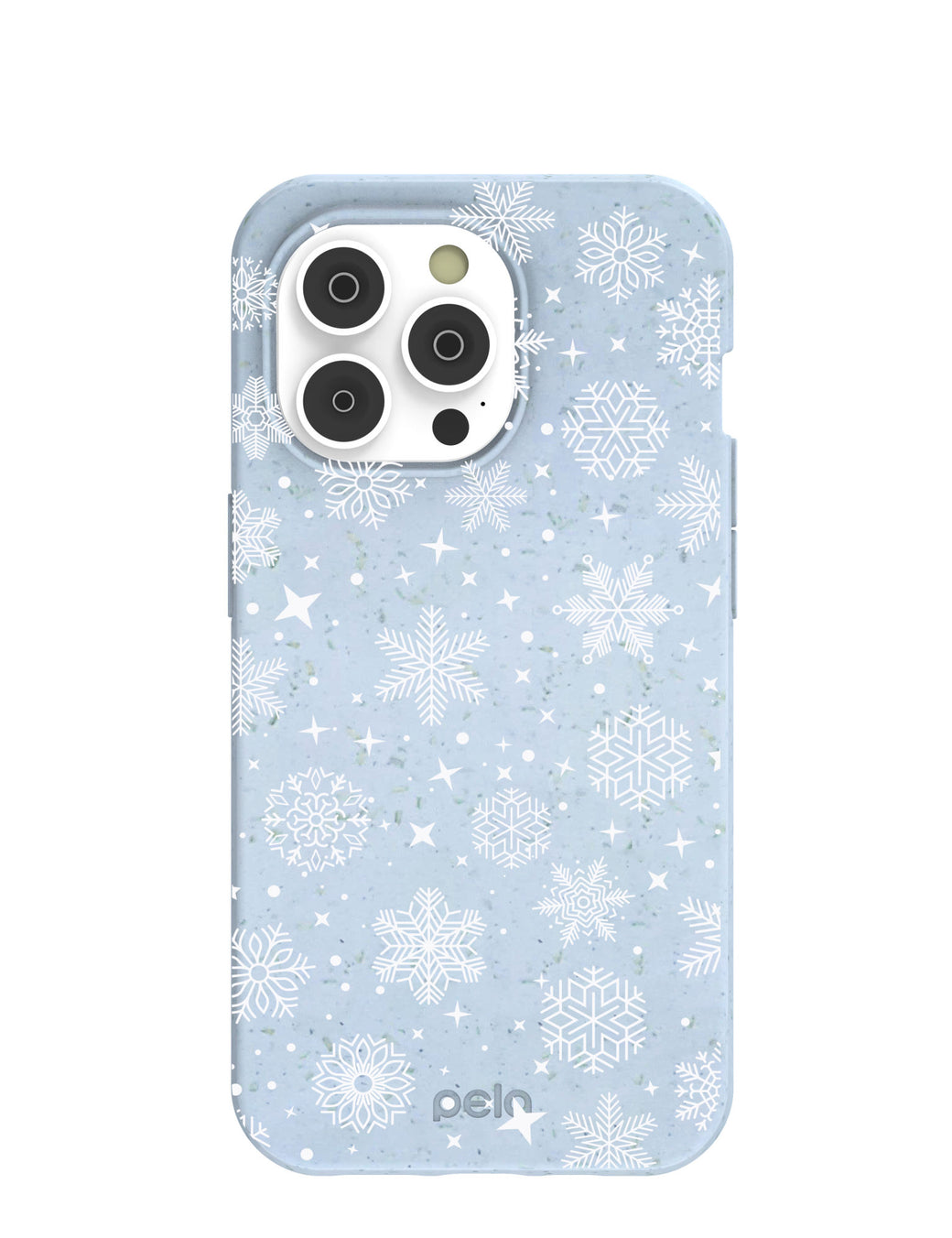Powder Blue Let it Snow iPhone 14 Pro Case with MagSafe Module