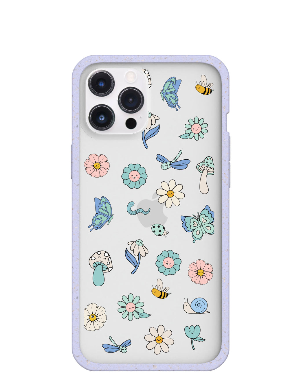 Clear Little Friends iPhone 12 Pro Max Case With Lavender Ridge