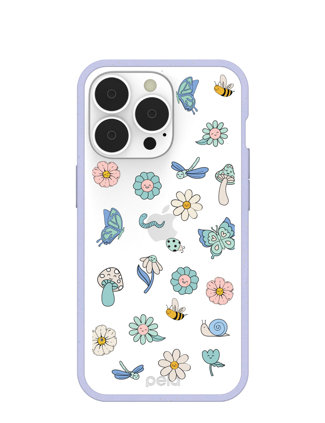 Clear Little Friends iPhone 13 Pro Case With Lavender Ridge