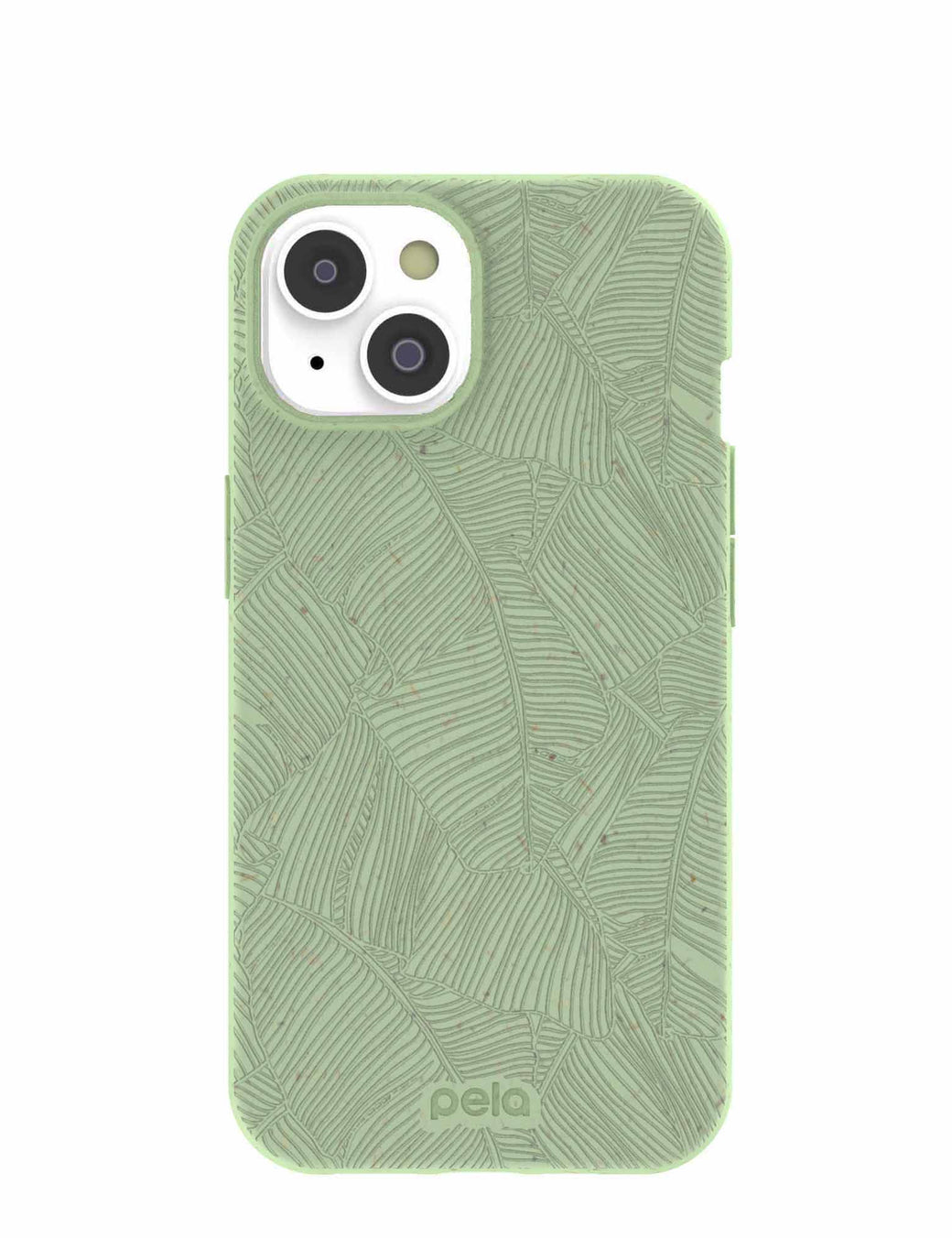 Sage Green Lushy Leaves iPhone 14 Case with MagSafe Module